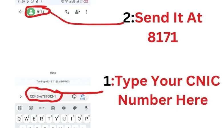 Check your ehsaas program status by sending sms to 8171 - full procedure