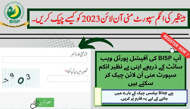 How to check your money online for bisp  2023