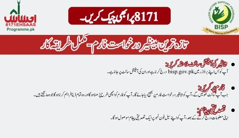 Fill out the Benazir application form with this method
