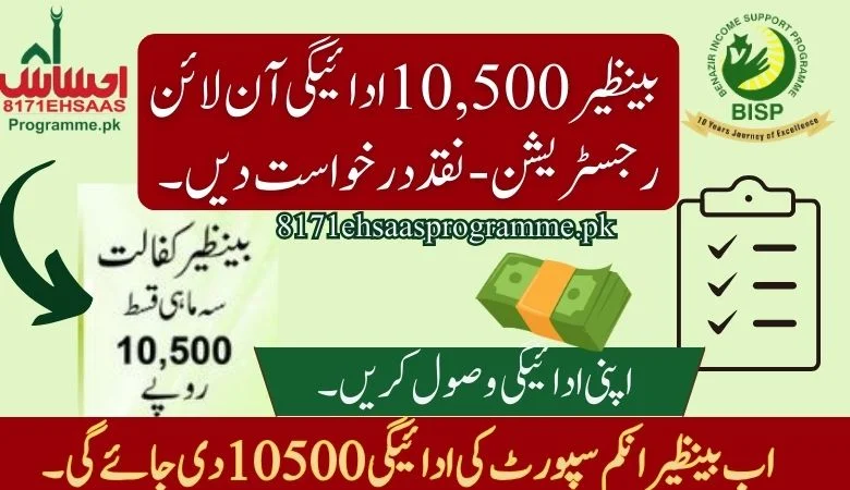 بینظیر مارچ 2024 کے لیے 10,500 ادائیگی
