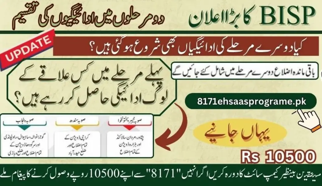 BISP Announces Two-Phase Payment Disbursement: 2024 Update check out the regions in two phases