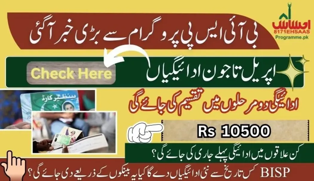 Benazir April to June Payments CNIC Check Oniline