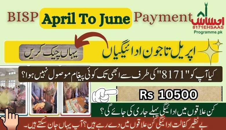 بینظیر اعلان: اپریل تا جون ادائیگیاں | ابھی اپنی ادائیگی حاصل کریں۔
