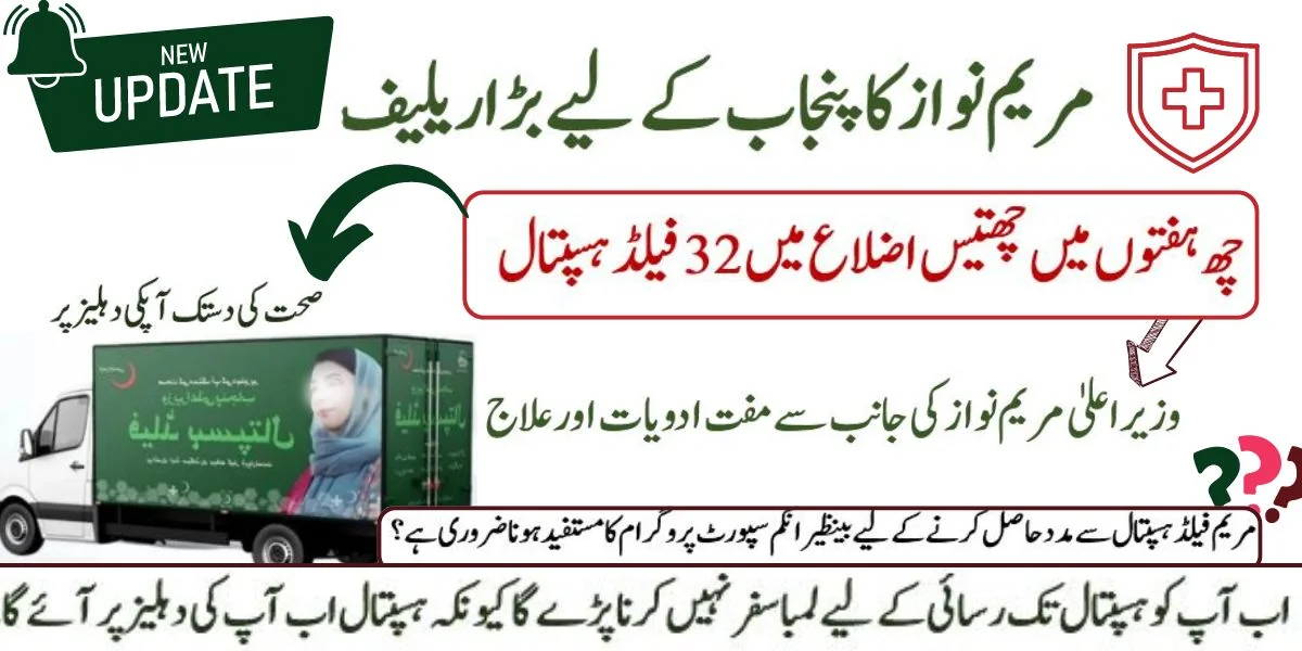 CM Punjab Sets Up 32 Field Hospitals in 6 Weeks Across 36 Districts