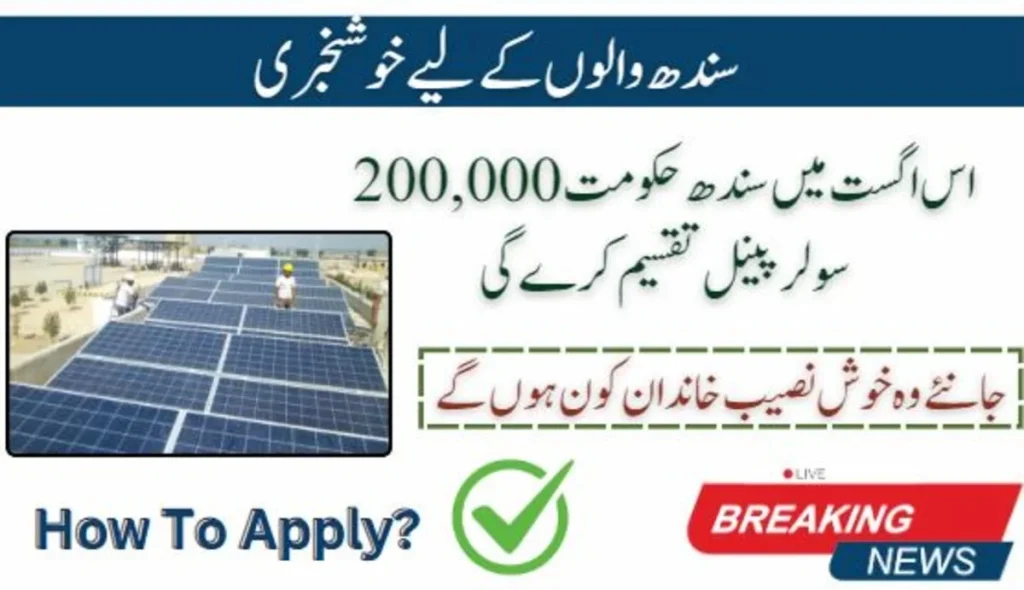Sindh to distribute 200,000 solar panels in August