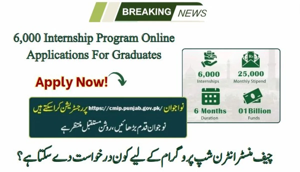 CM 6,000 Internship Program Online Applications For Graduates