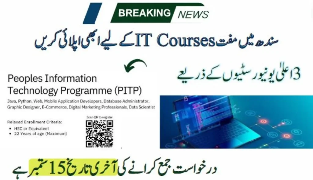 Apply Now for Free IT Courses in Sindh: Through 3 Universities Before 15th September!
