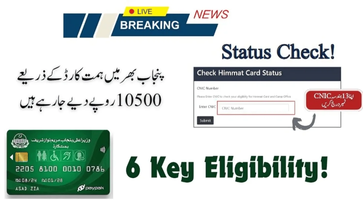 Eligibility Criteria For Himmat Card