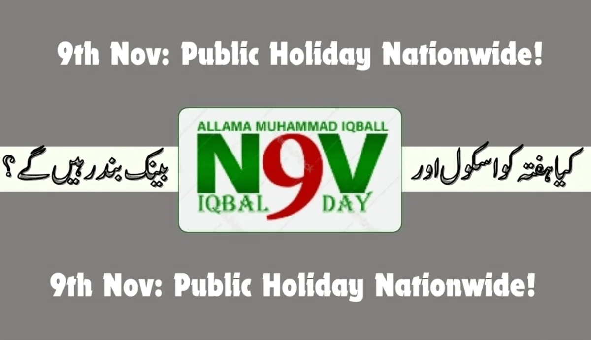 9th Nov: Public Holiday Nationwide