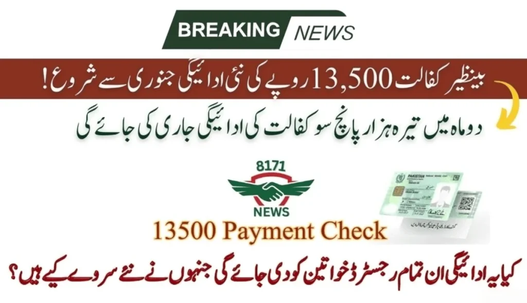 دو ماہ میں تیرہ ہزار پانچ سو کفالت کی ادائیگی جاری کی جائے گی: بی آئی ایس پی کا نیا اپ ڈیٹ چیک