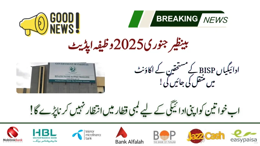 BISP January 2025 Qist Update - 13500 First Installment Starts!