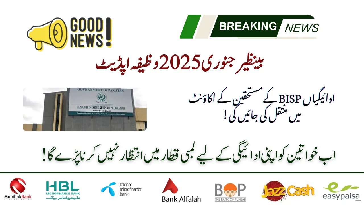 BISP January 2025 Qist Update - 13500 First Installment Starts!