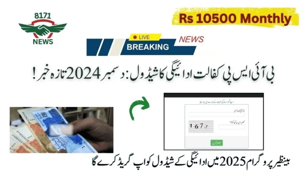بی آئی ایس پی کفالت ادائیگی کا شیڈول: دسمبر 2024 تازہ خبر
