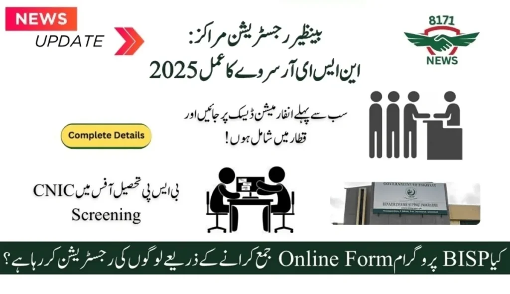 Benazir Registration Centers: NSER Survey Process 2025