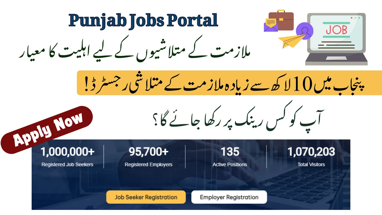 Apply For Online Jobs 2025: Over 1M Job Seekers Registered In Punjab!  