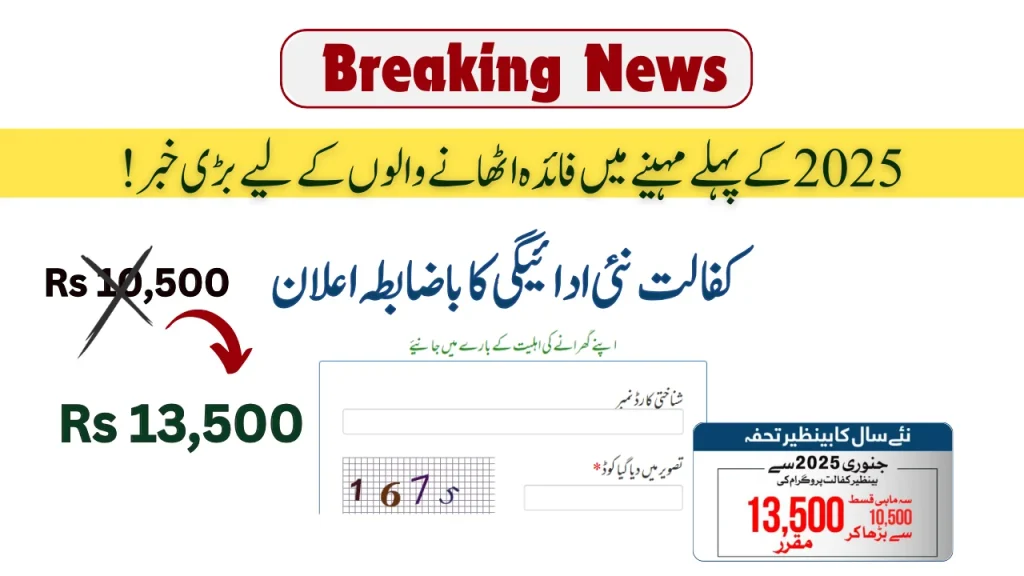 !کفالت نئی ادائیگی کا باضابطہ اعلان: تاریخ شروع