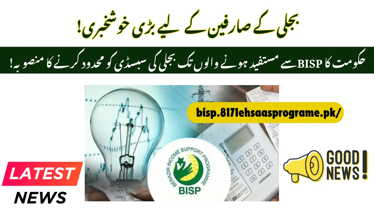 Govt Plans to Restrict Electricity Subsidy to BISP Beneficiaries!