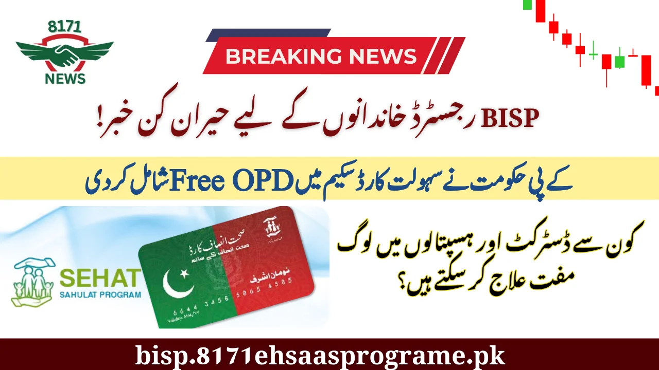 KP Govt Included Free OPD In Sehad Card Scheme