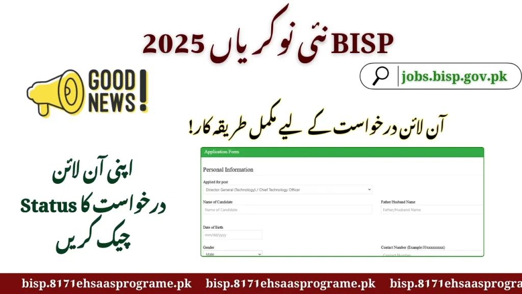 Online Application Process For BISP Jobs 2025 Update!