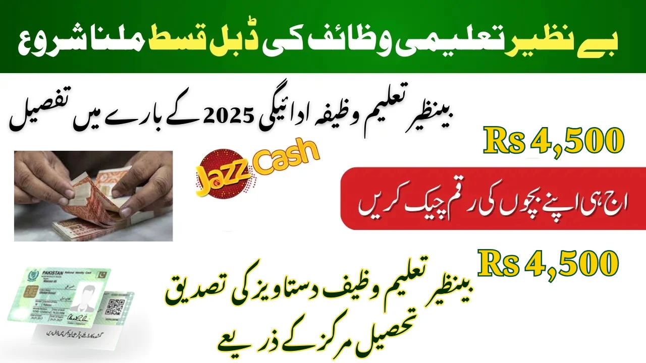 Benazir Taleemi Wazaif Document Verification Through BISP Tehsil Center