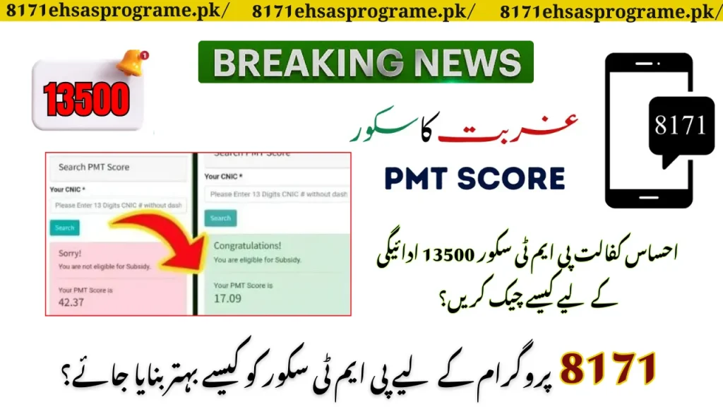 How To Check Your BISP Kafalat PMT Score For 13500 Payment?
